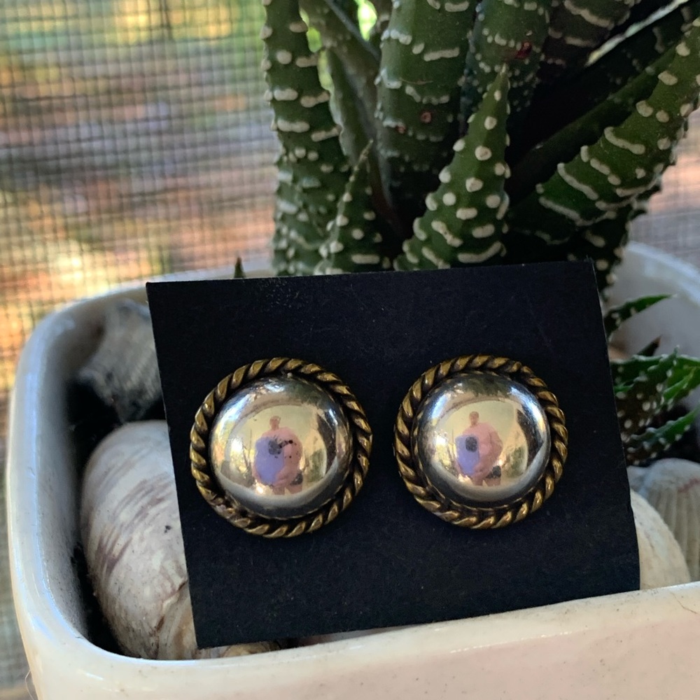 Mexican Sterling Silver Stud Earrings